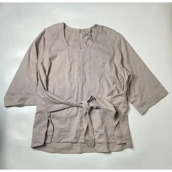 MELISSA McCARTHY Seven7 Light Pink Front Tie 3/4 Sleeve Blouse Womens Size 3X - Picture 1 of 6